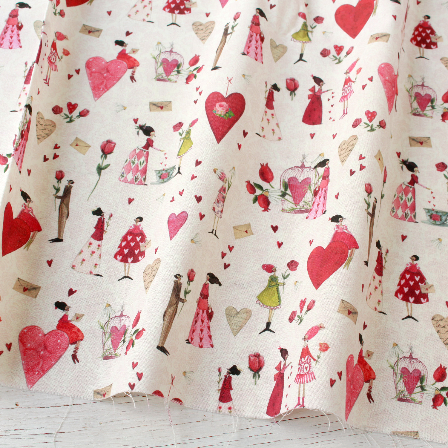 ACU3523-823R acufactum Printed-fanric, Width approx.150cm, approx.10m (roll)