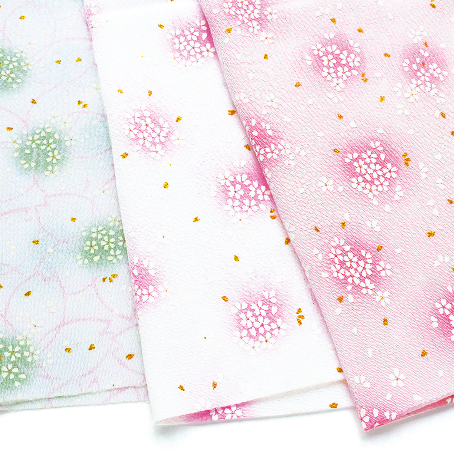 BAN23 干支ちりめん 卯 桜 巾約35cm 1m単位(m)