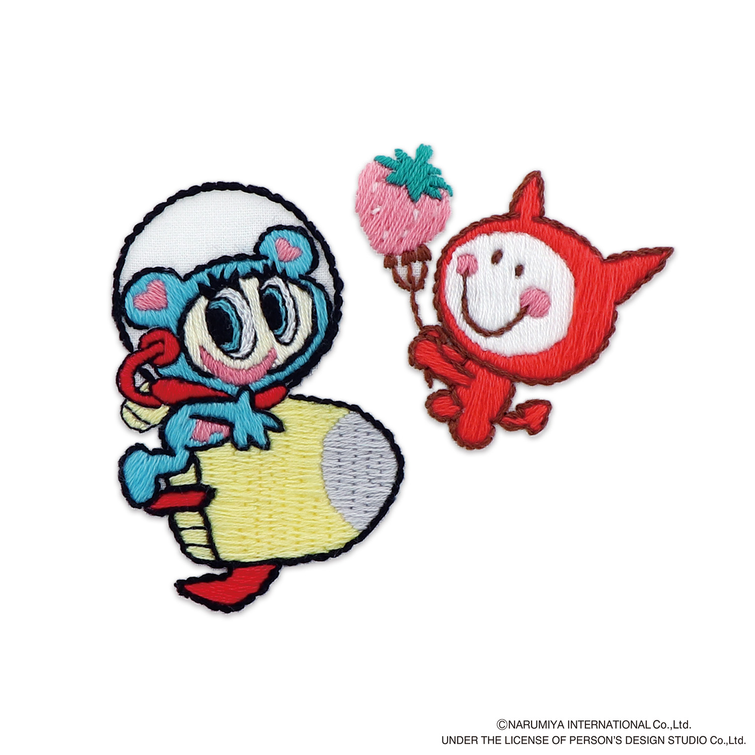 OLY-Z-58 はってはじめる刺しゅうキット 「エンジェルブルー」  ナカムラくん＆ハニーデビル  (個)