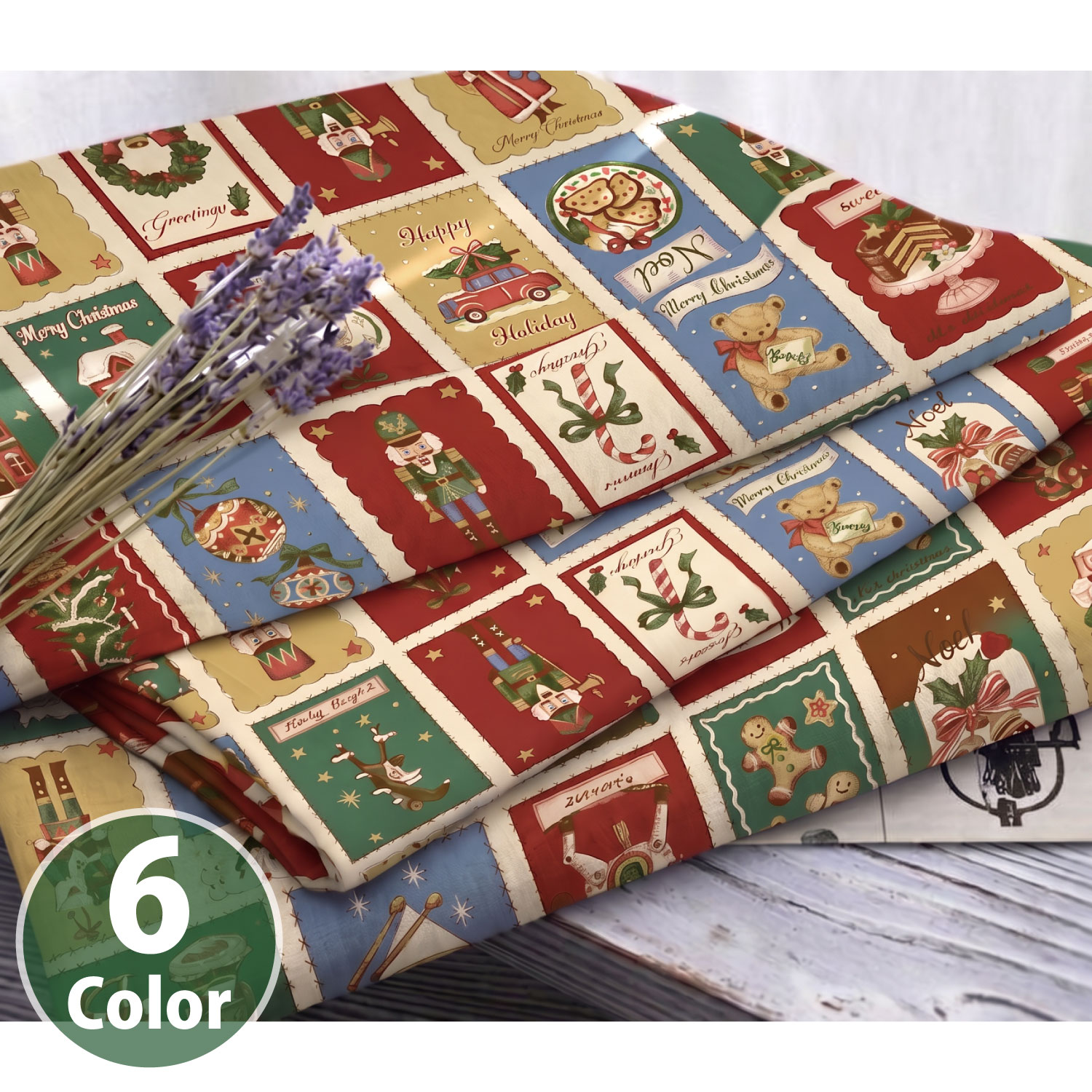 ■NN2344HR 2026XmasCollection クリスマス柄 「ホリデーマジック」 シーチング 巾約110cm×原反約13m (巻)