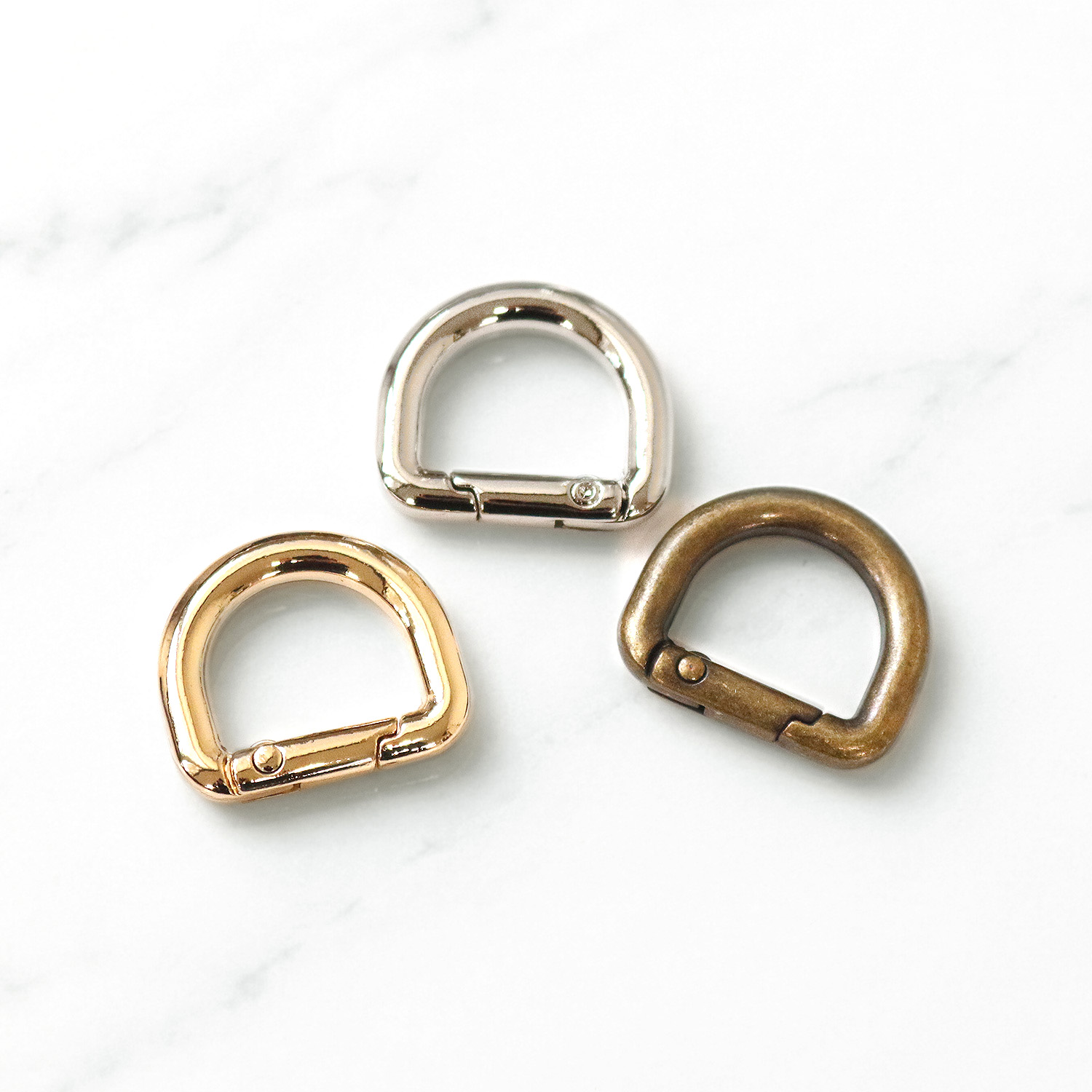 CJ32849~850 D-Shaped Carabiner [Small] 16mm, 1Piece (Bag)