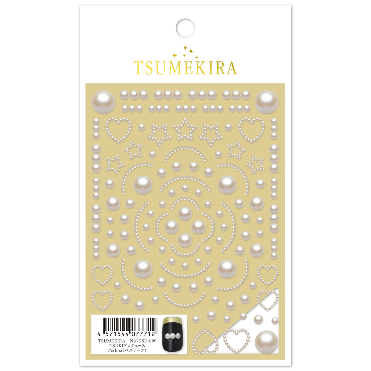 【お取り寄せ・返品不可】NN-TSU-009 TSUKIプロデュース Perlina（ペルリーナ） ツメキラ ネイルシール 2025年09月発売 (枚)