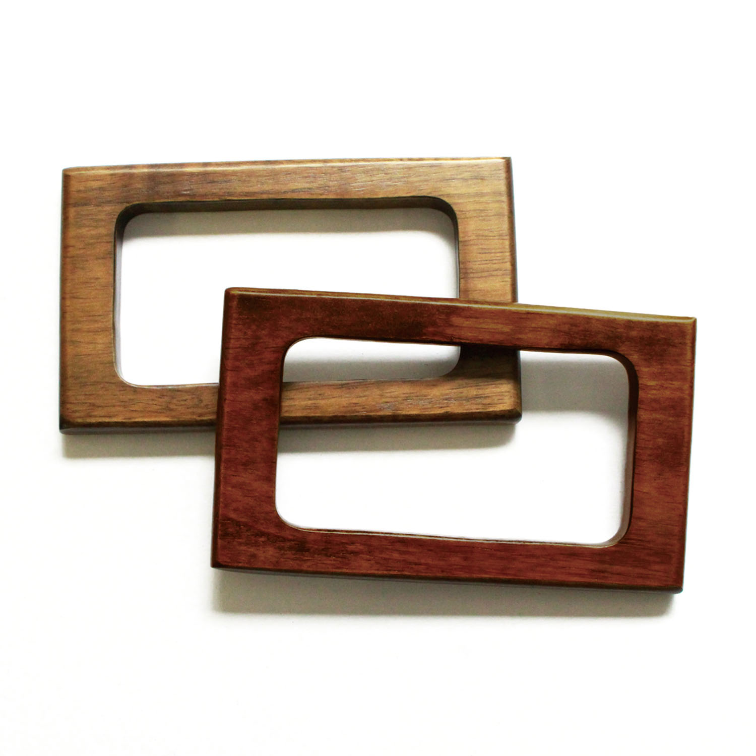 TYH1137　High-quality Wood Bag handle　rectangle　2pcs/1pair (pack)