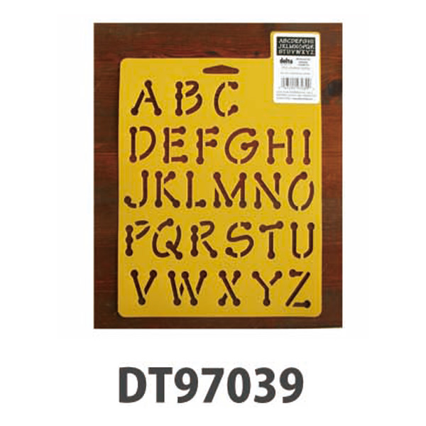 DT97039 ステンシルシート Alphabet (枚)