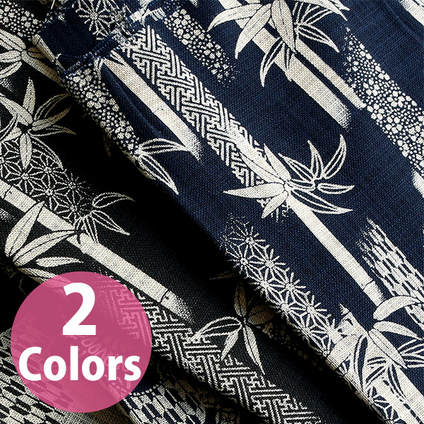 ■B88334ZR-1 Japanese Printed Fabric “Bamboo” Uneven Thread Cloth Bolt approx.12m (roll)