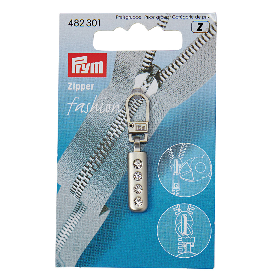 PRM482301 Prym Zipper Pull Rhinestone (pcs)