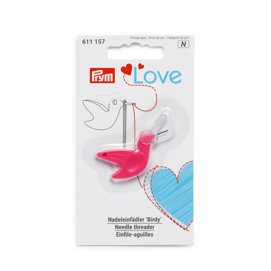 PRM611157 Prym Prym Threader "Birdie" Pink 45mm (pcs.)