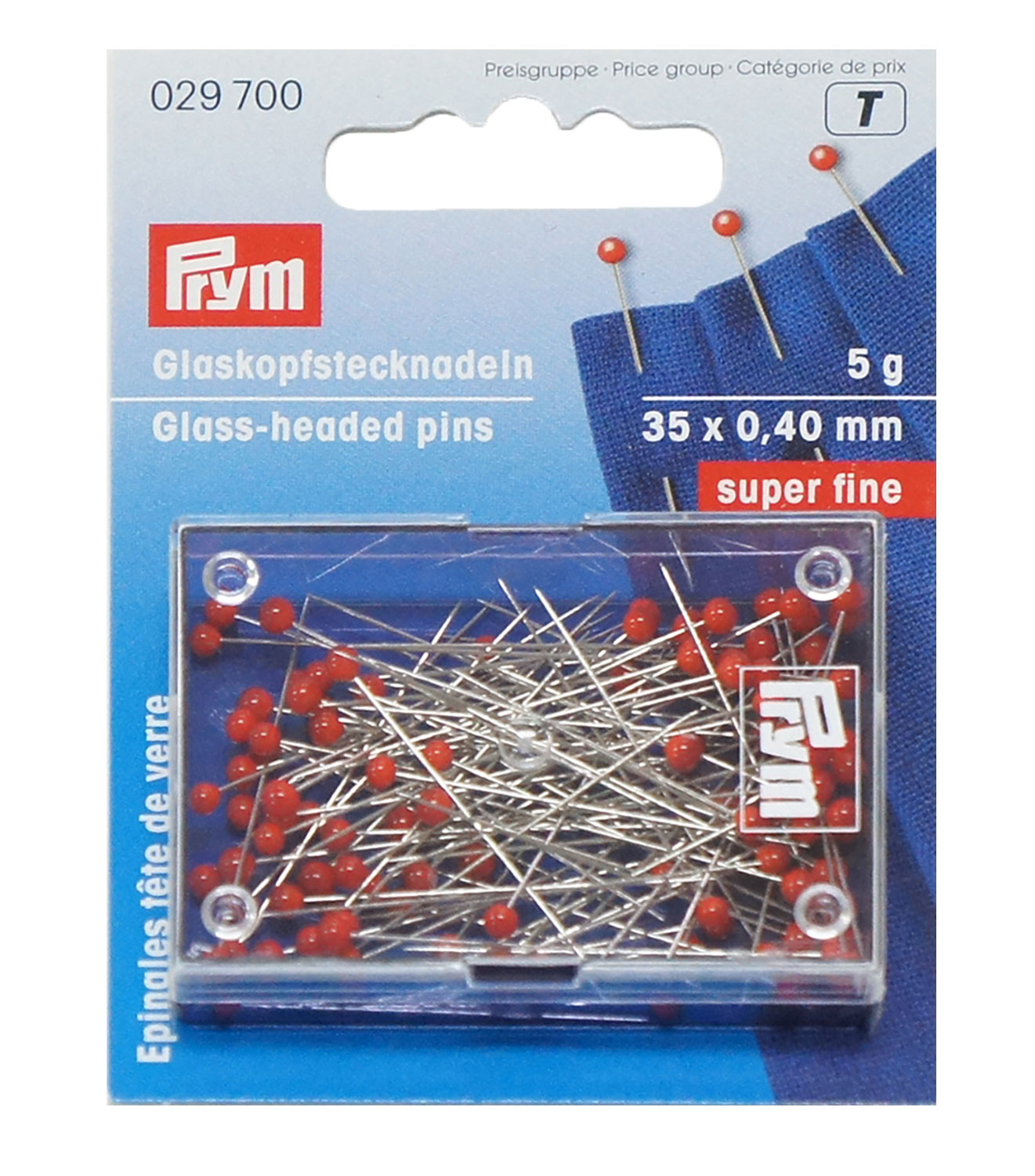 PRM029700 Prym Ultrafine Glass Head Pin 5g (pcs)