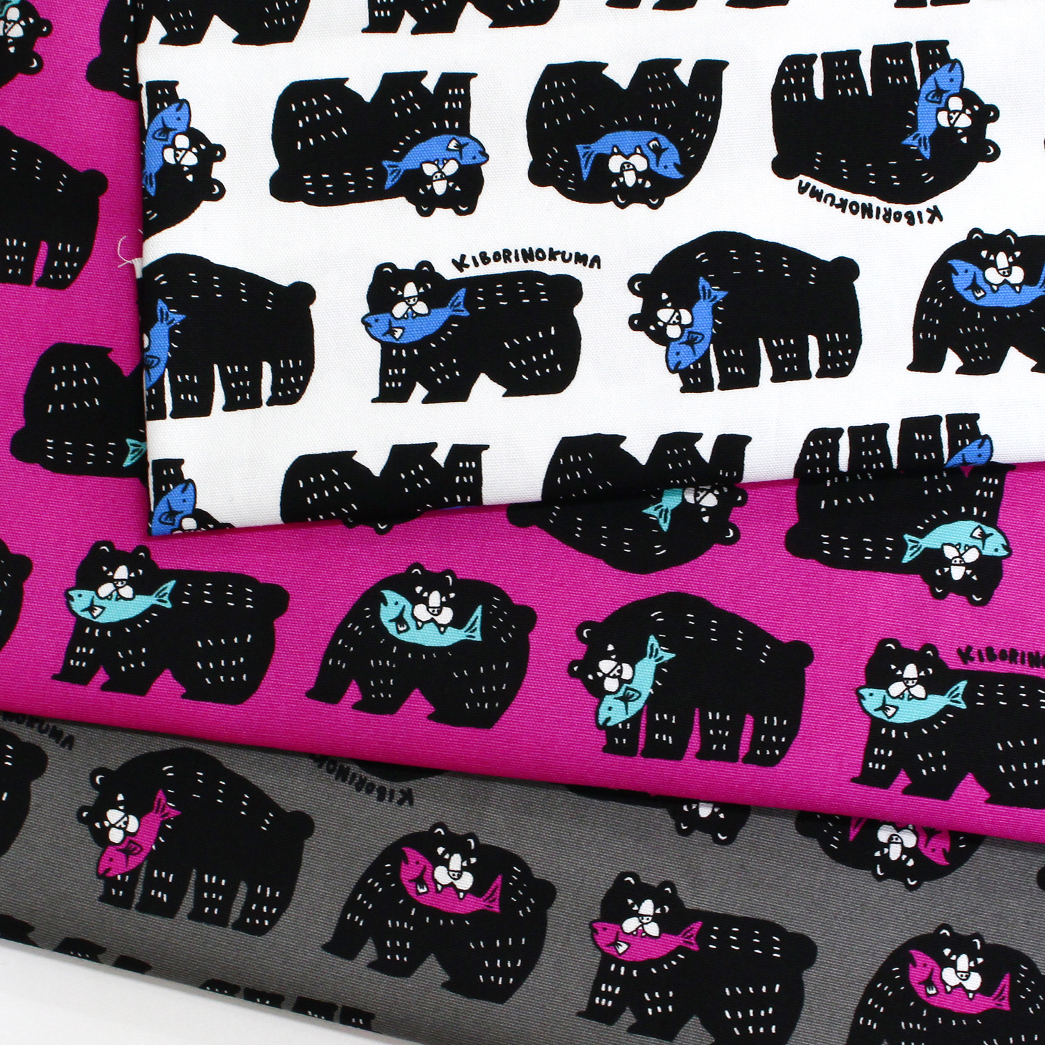 [Released September 24th] AP61905H-1 Kiborinokuma Cotton Oxford Fabric, Width: Approx. 110cm, 1m/unit (m)