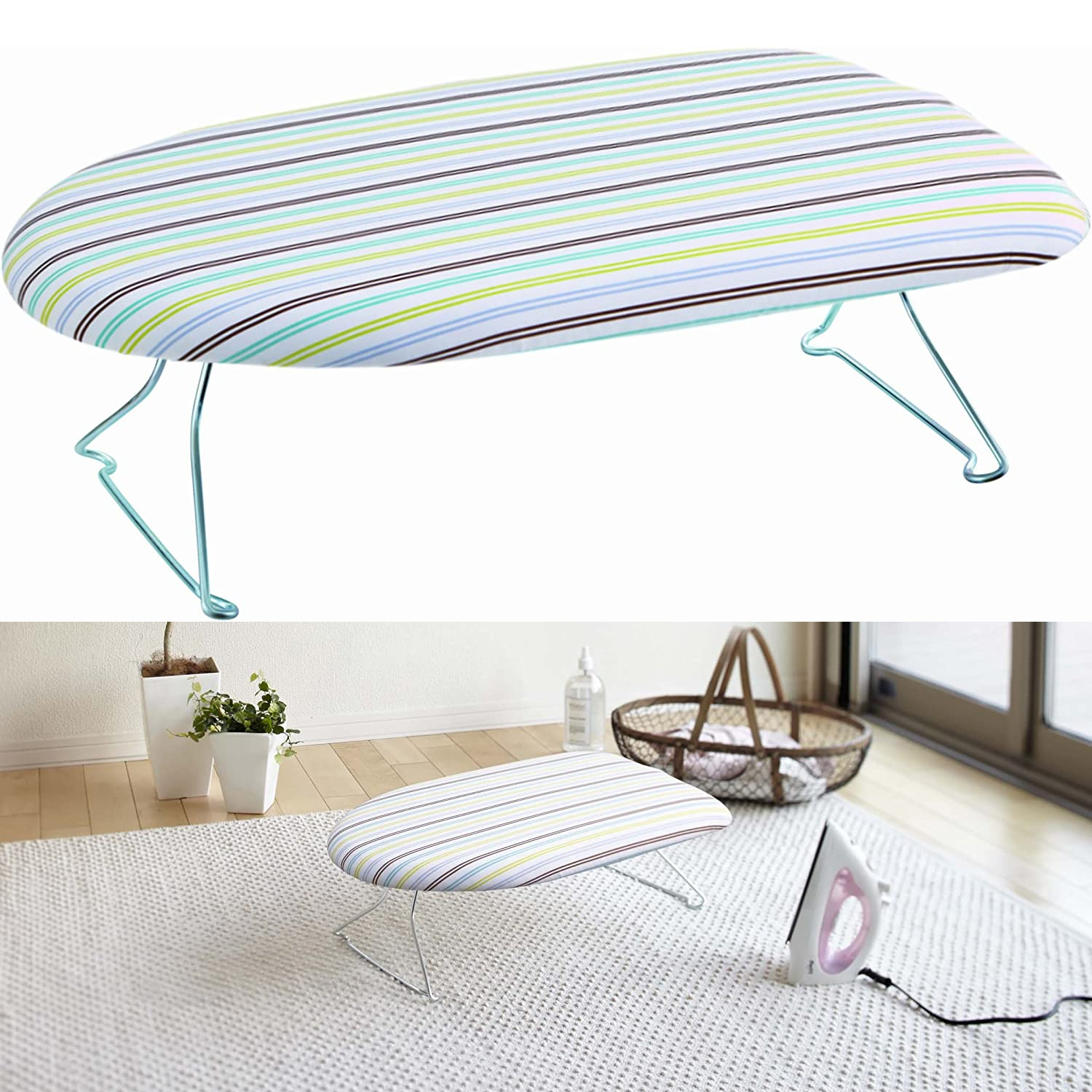 YJ7417  Ultra Light Steam Mesh Ironing Board"", striped (pcs)