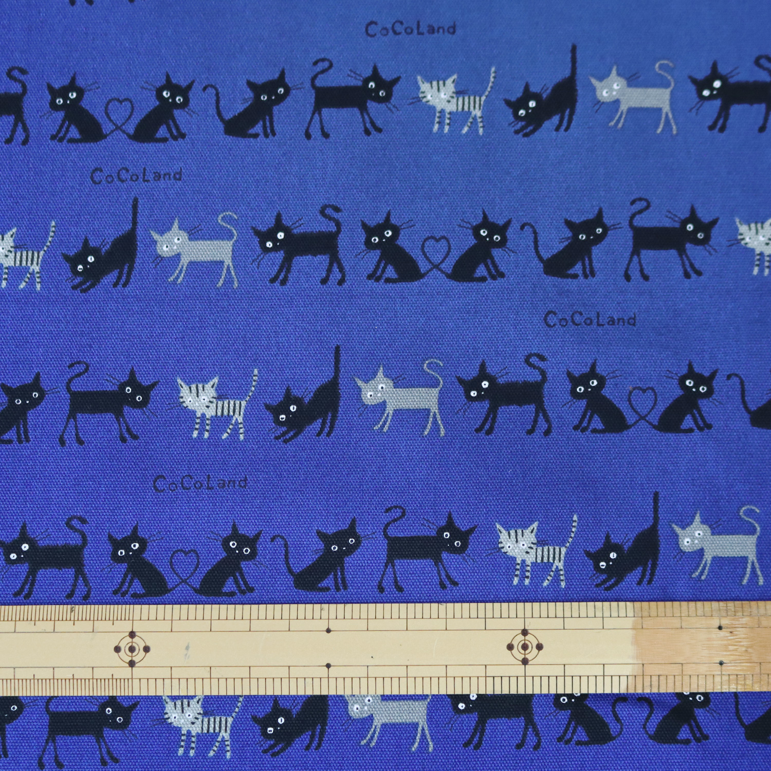 [Web-only, special price] ■CO10002-1C Oxford Print Fabric Cat Width approx. 110cm (roll)