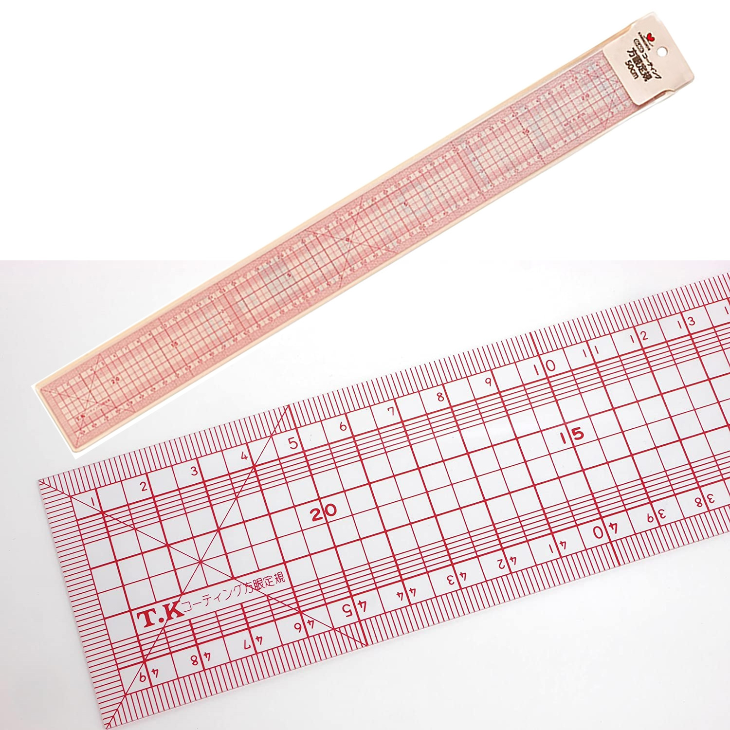 TK05505 KAWAGUCHI Coated Grid Ruler 50cm (pcs)