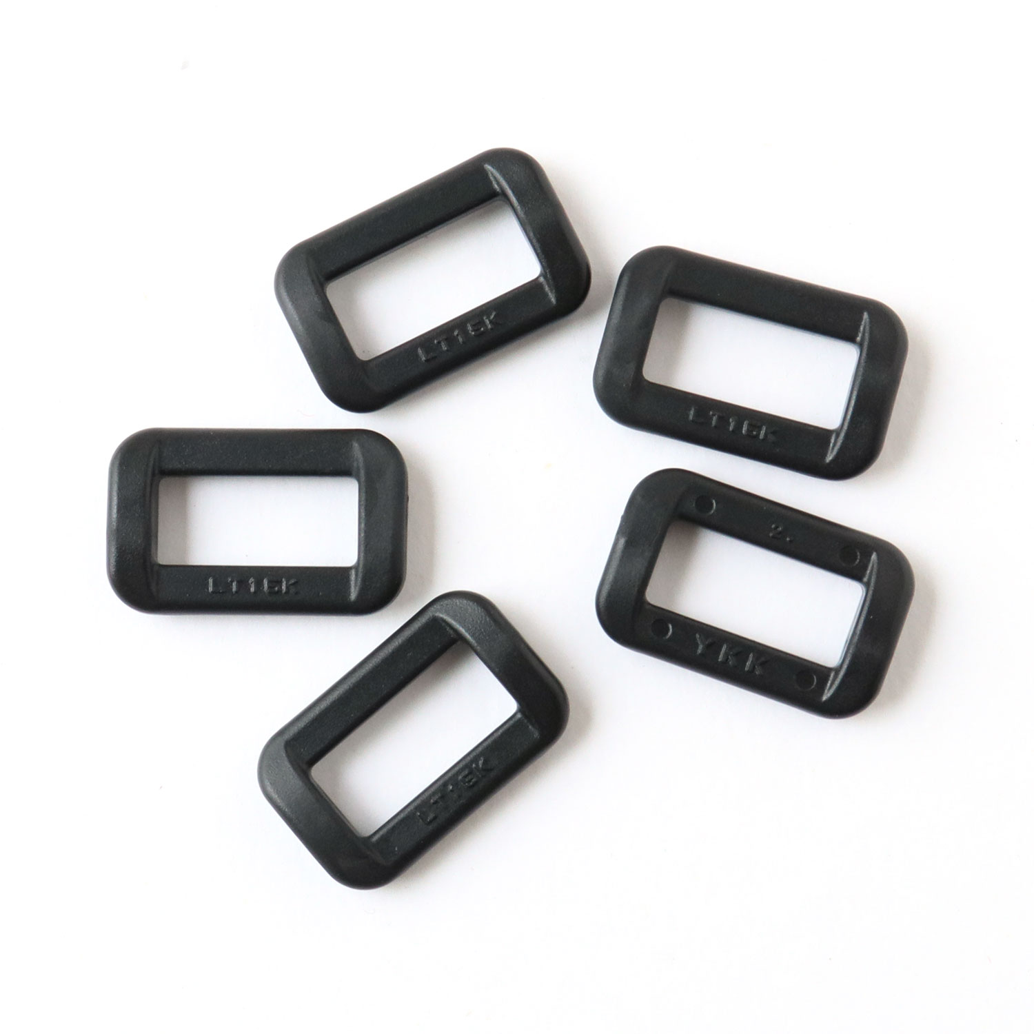 LT15-580 Plastic Hardware Rectangular Ring 16mm wide 5pcs (bag)