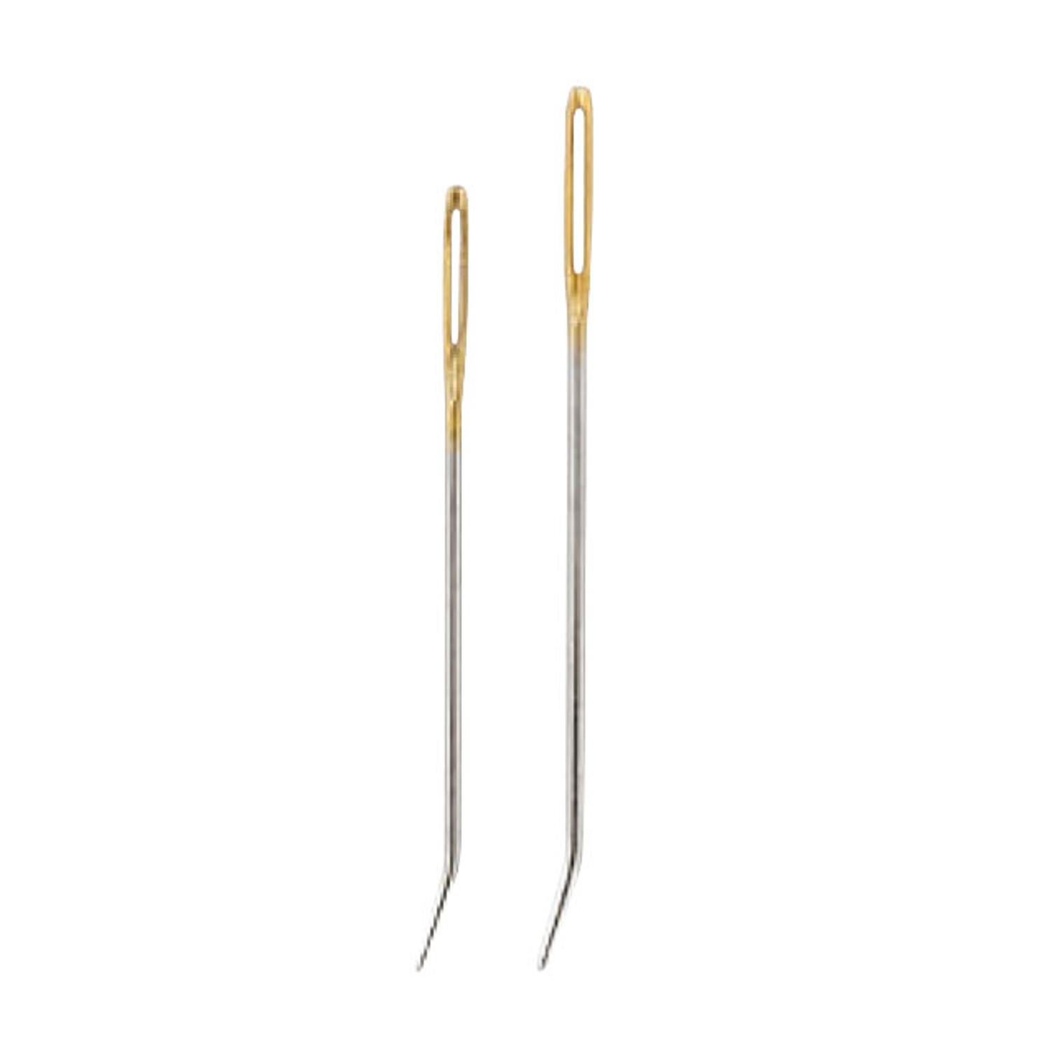 CL55-092 Clover Sewing Needles, Bent Tip, Thin, 2pcs (Pack)