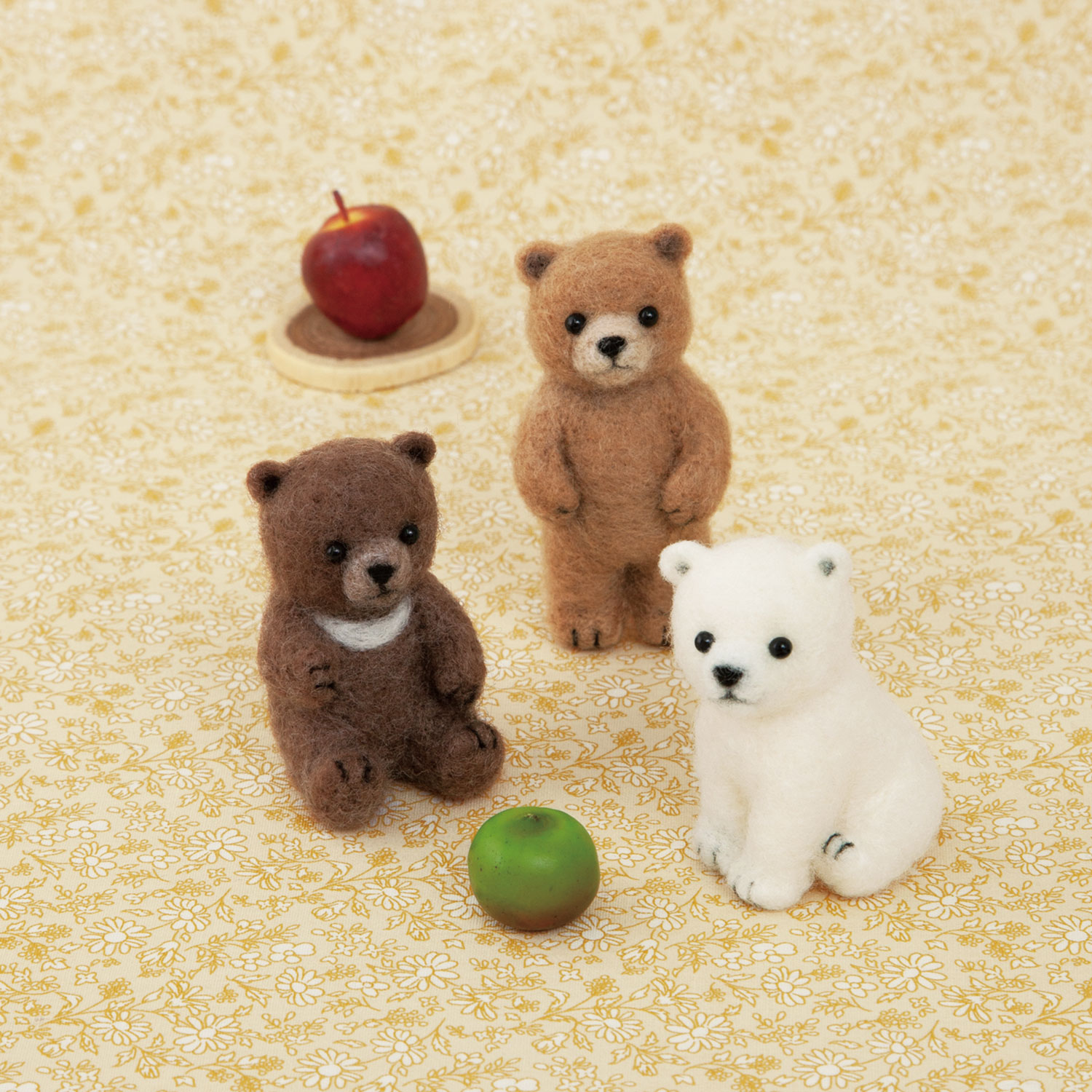 H441-581 Hamanaka Needle Felting Kit: Baby Animals made with ACRANE [Baby Bear] (pcs)