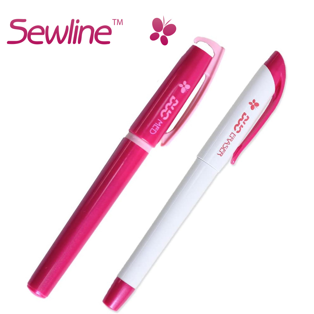 SEW50031 Sewline Duo Marker Thick Pen & Eraser Pen (pcs)