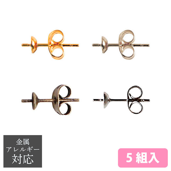A12 Earrings with pin・ 5 sets (pack)