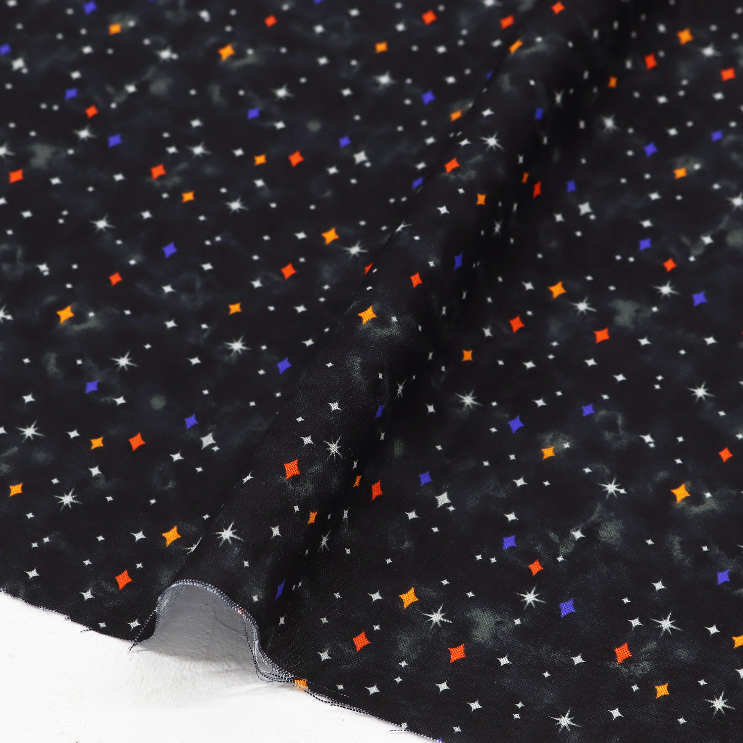 MICH12727-B 黒地 キラキラ  USAコットンシーチングプリント Michael Miller マイケルミラー 1m単位 (m)
