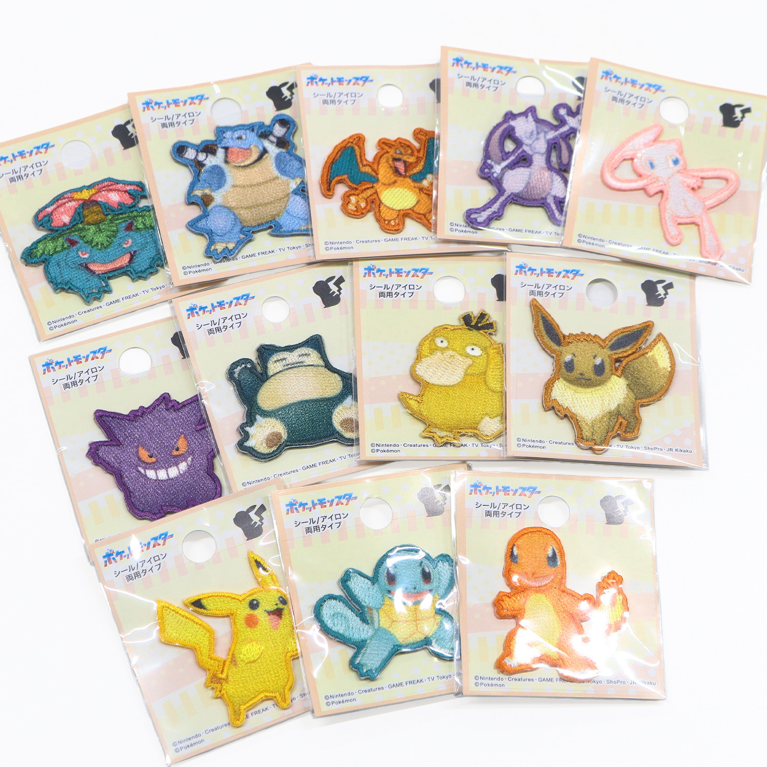 POS ポケットモンスター シールワッペン  シール・アイロン両用 （枚）