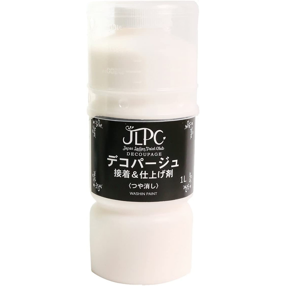 JLPC1L デコパージュ 接着&仕上げ剤[つや消し] 1L (本)