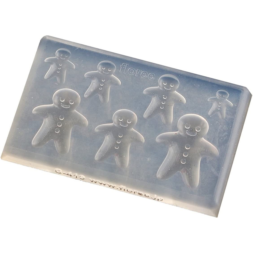 KAM-REJ-419 Resin Soft Silicone Mold Gingerbread Man (pcs)