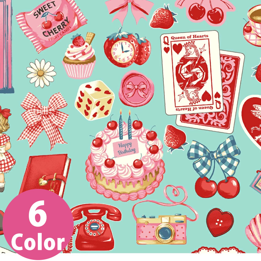 MS7070H-12 Margaret & Sophie 8th Happy Girls Collection Width 110cm, 1m unit (m)