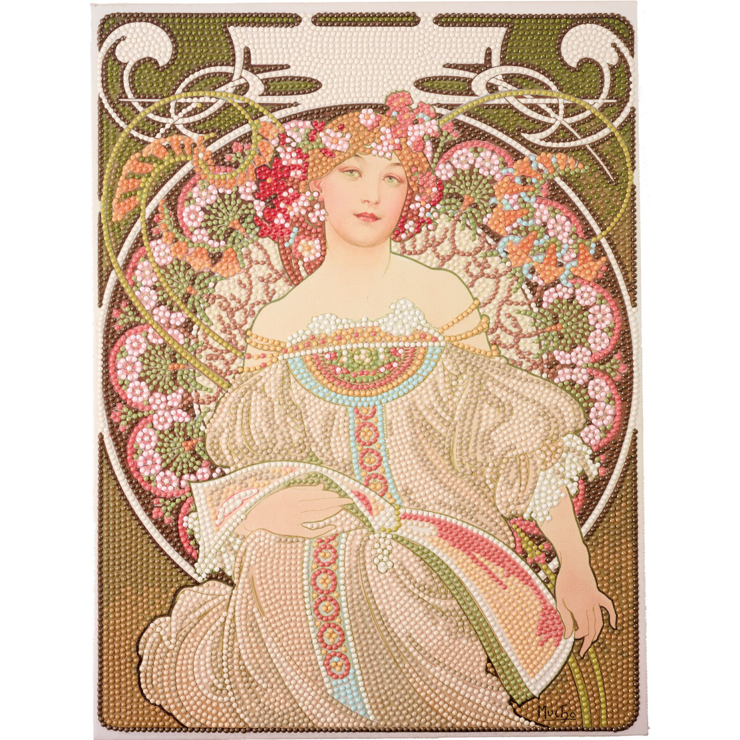 DF34-MC001 ダイヤモンドフィックス MUCHAアートコレクション 「夢想」 ビーズキット (箱)