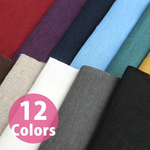 [Order upon demand, not returnable]■AD5182  Linen Canvas Fabric Bolt approx.12m (roll)