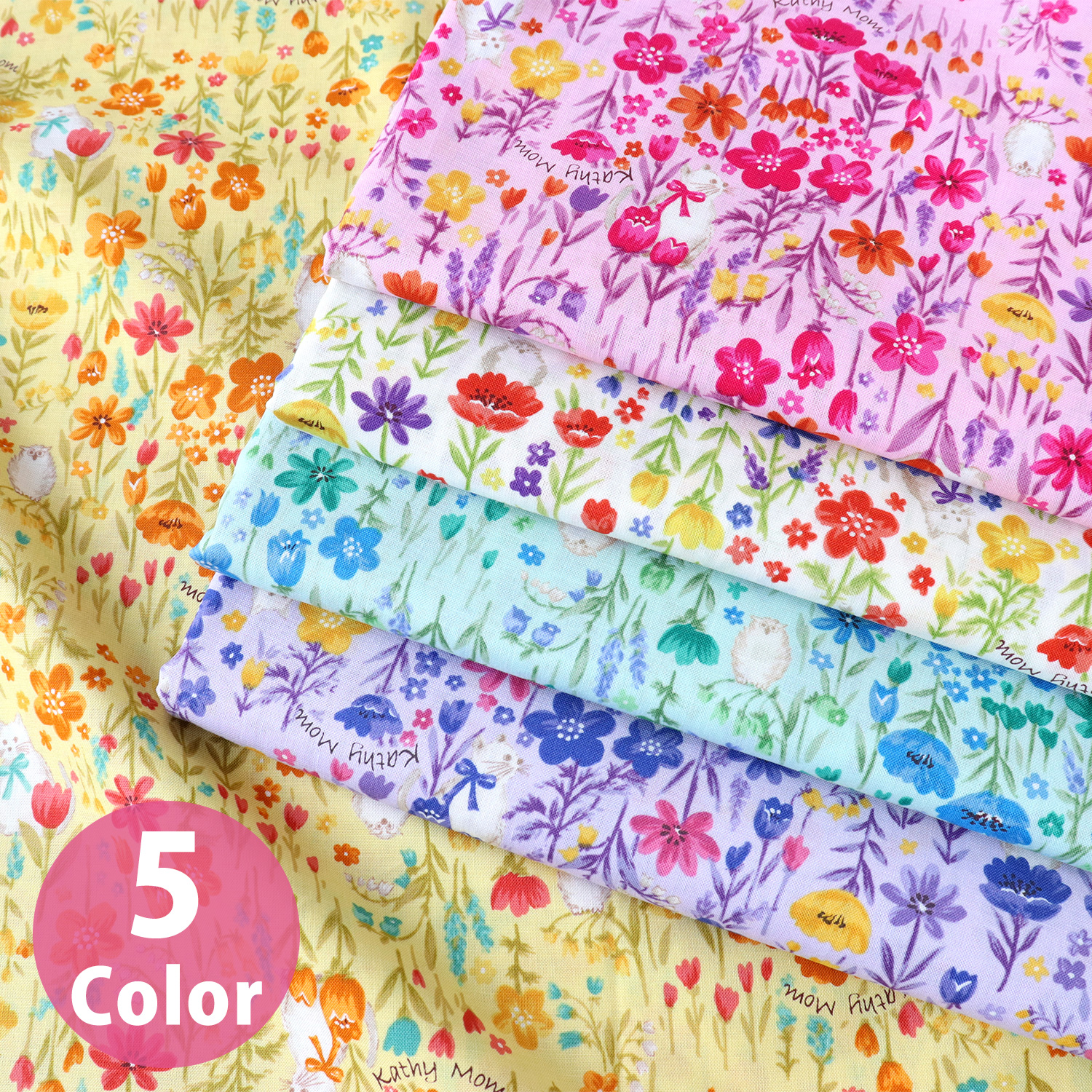 MT02342 Kathy Yousuke Petit voyage  ヘイヘイ, Print fabric 1m/unit (m)