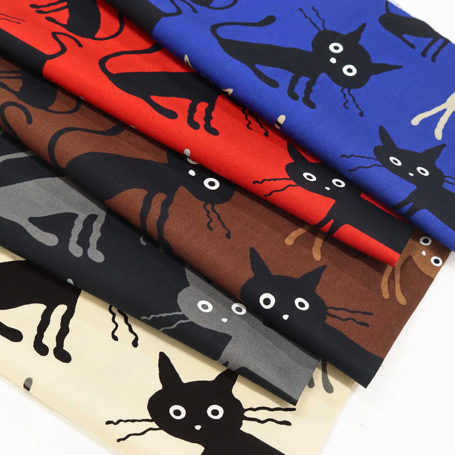 AP1090H-3 COCOLAND 黒猫 大 オックス生地 幅約112cm m単位 (m)「手芸