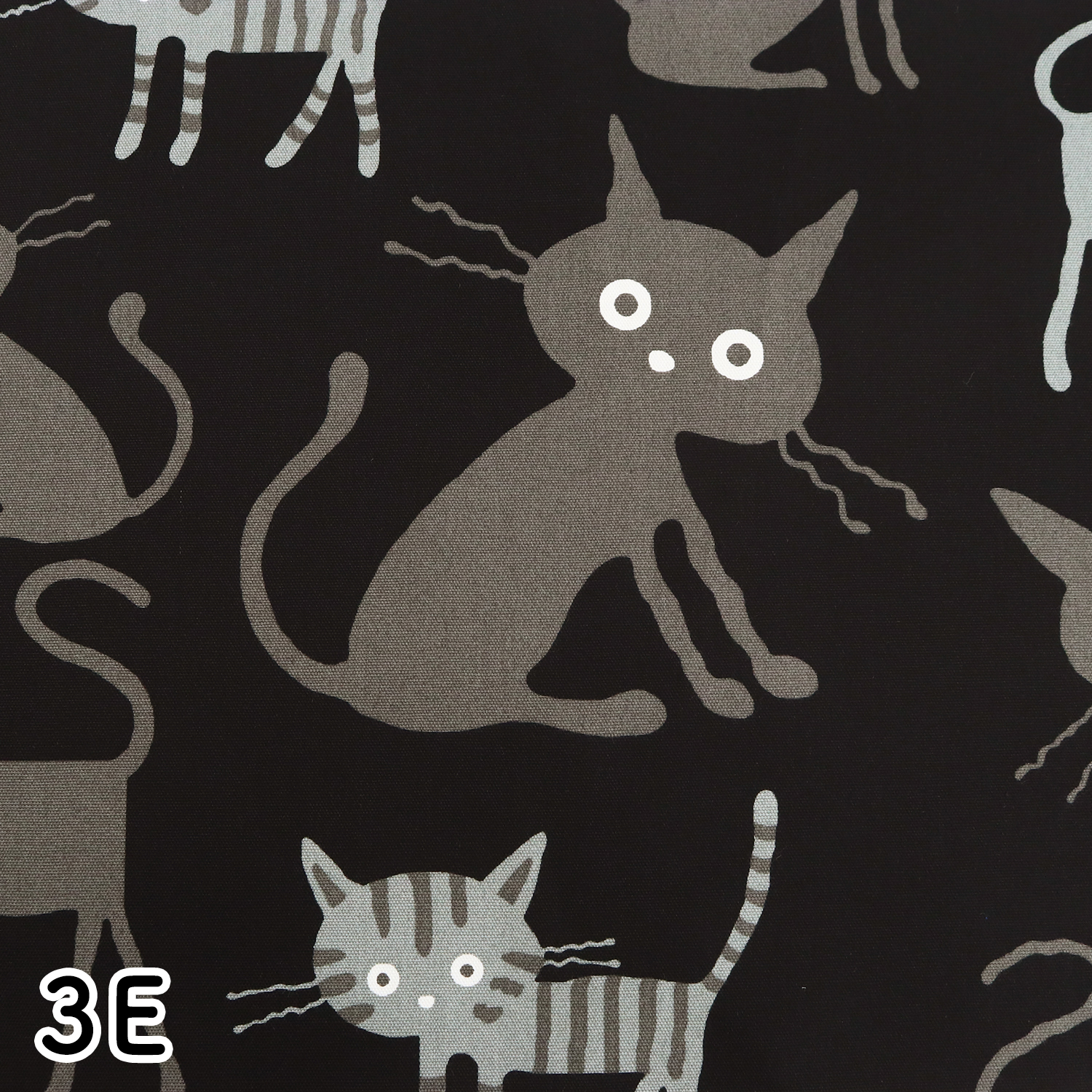 AP1090H-3 COCOLAND 黒猫 大 オックス生地 幅約112cm m単位 (m)「手芸