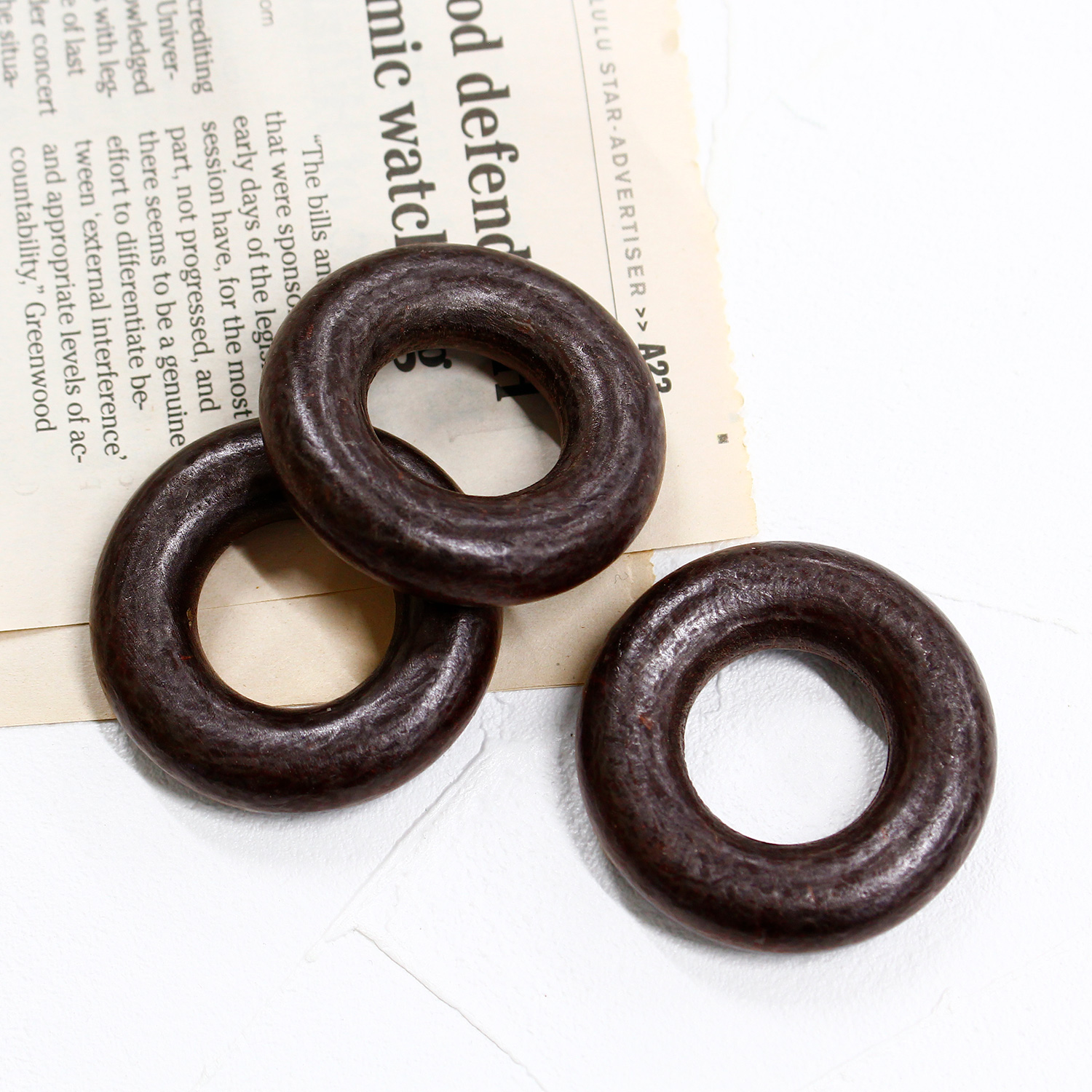 【お取り寄せ・返品不可】KR45 木工リング 外径45mm・内径21mm 10個入 (袋)