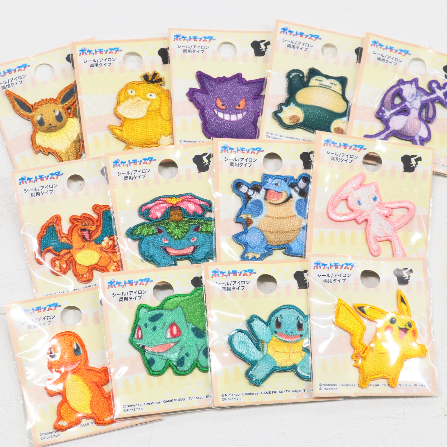 POS ポケットモンスター シールワッペン  シール・アイロン両用 （枚）