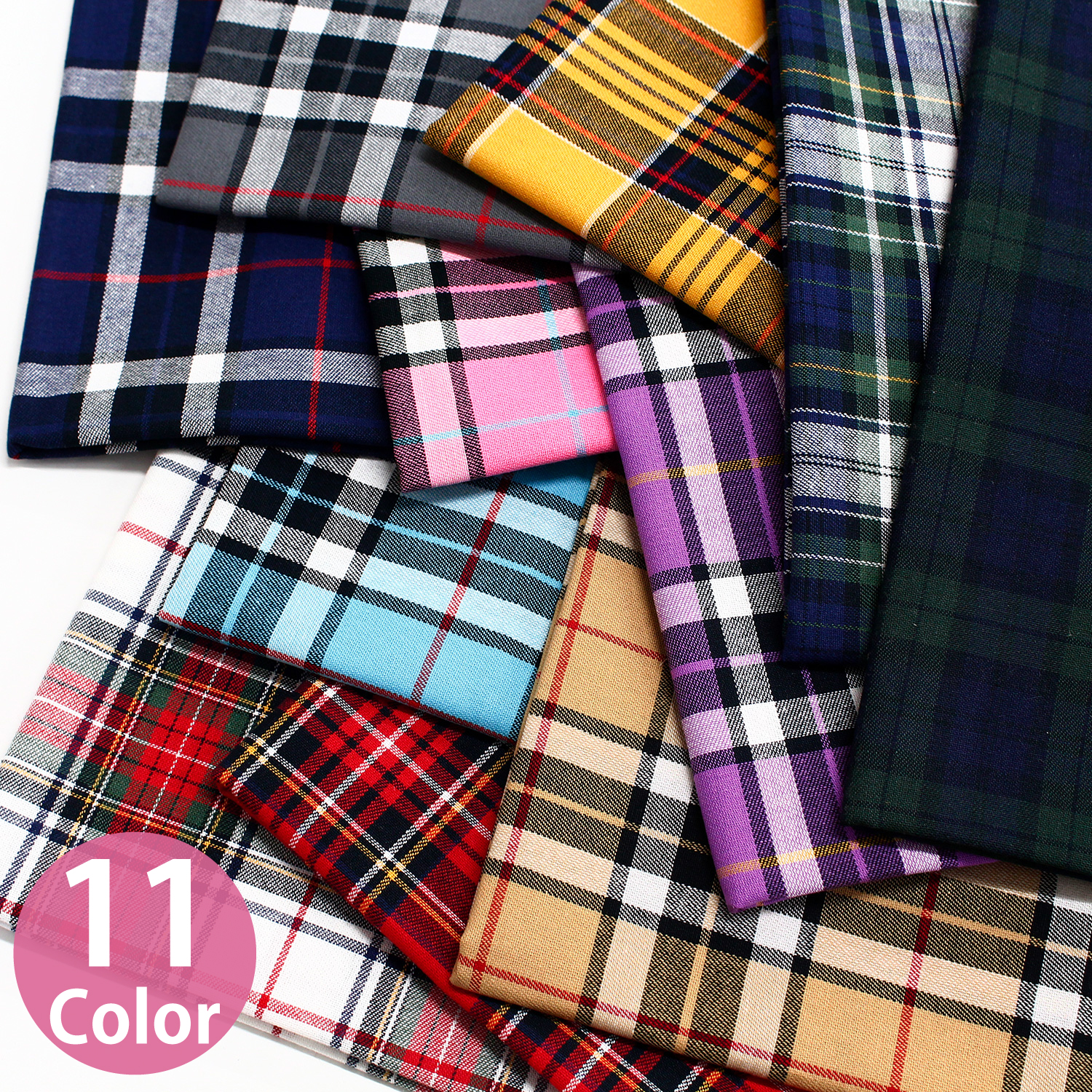 AY3333H Yarn-dyed tartan check 1m unit (m)