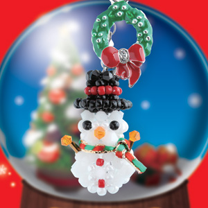 【お取り寄せ・返品不可】■CSM765 クリスマス スノーマン ビーズキット 3個単位 (セット)