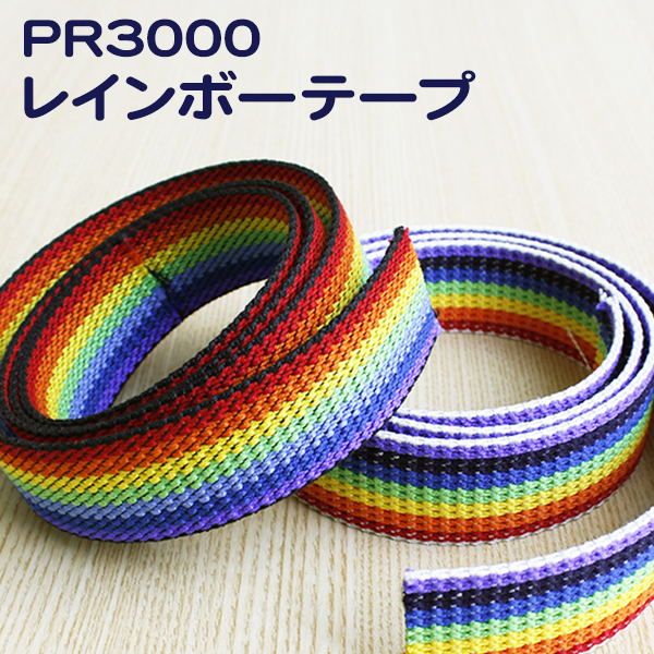 PR3000 プレッピーテープ レインボー 1巻5m 巾30mm (巻)