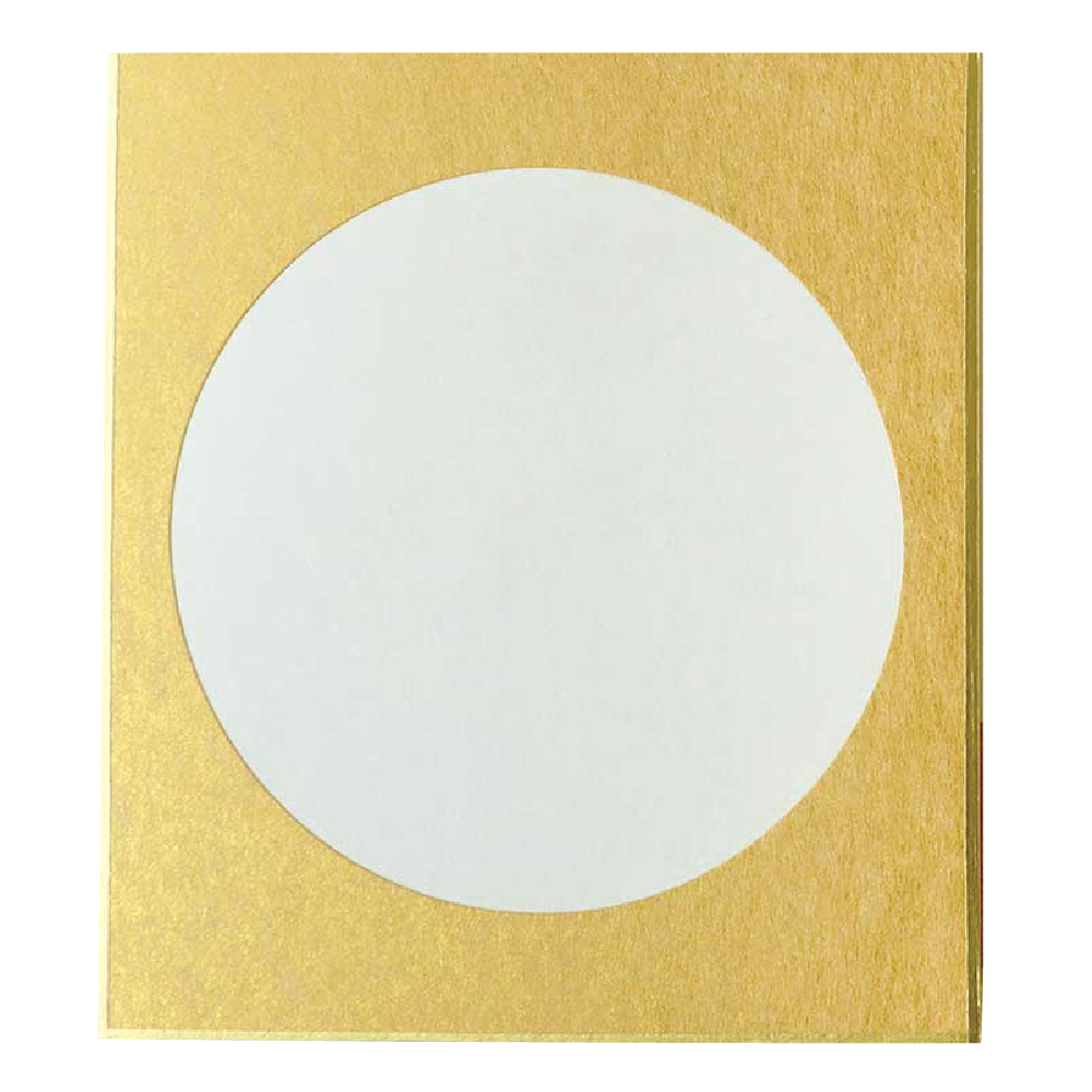 S36-11 colored paper, round window, gold W12×H13.5cm (pcs)
