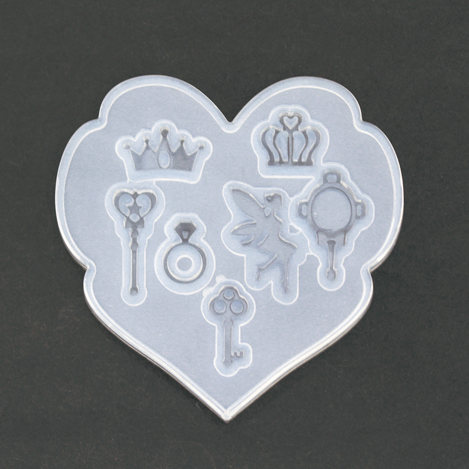 T10-2370 Silicone Mold , Princess and Fairy Motifs 1pcs (pcs)