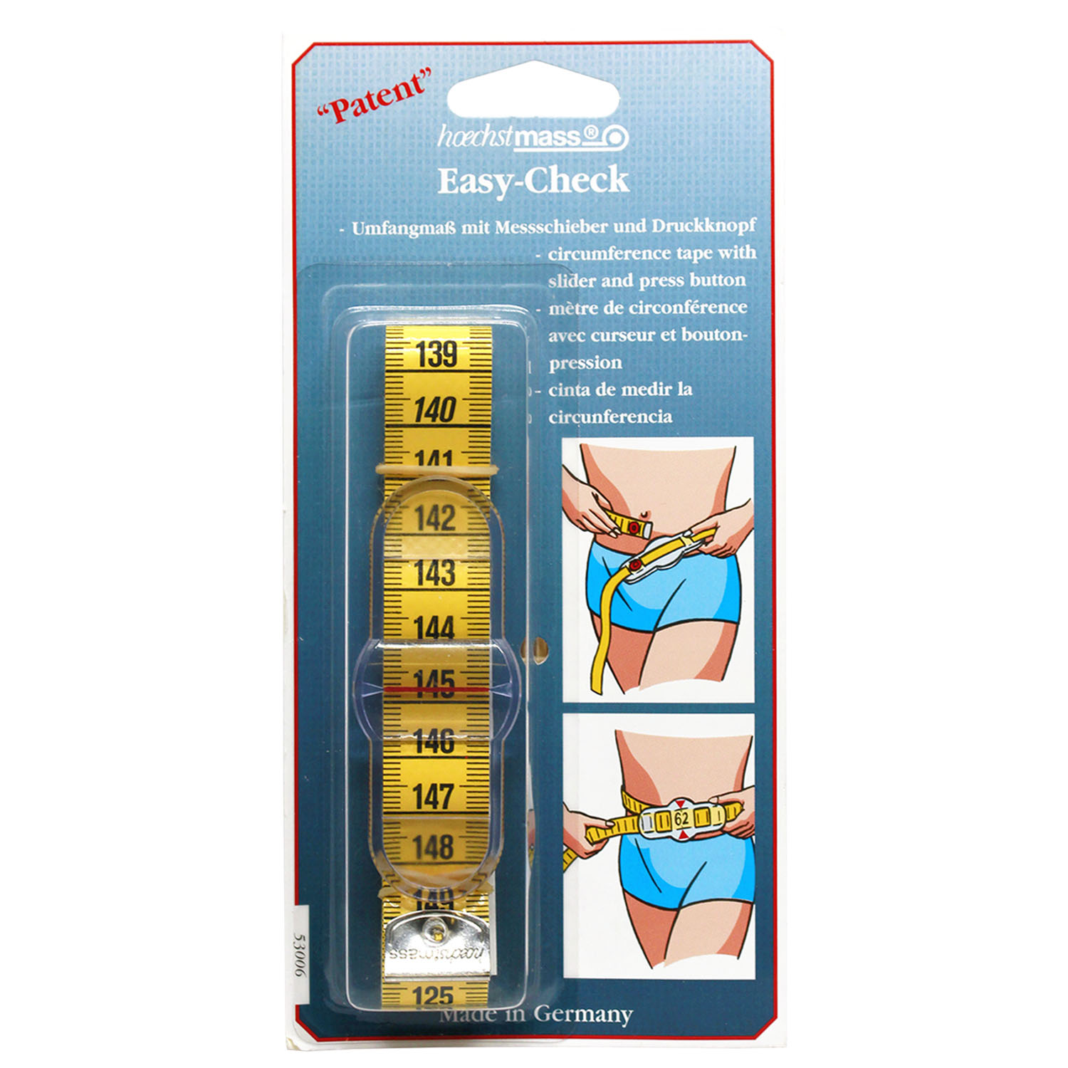 SDY2844 German Hoechstmass Easy-Check Measuring Tape 150cm (pcs)