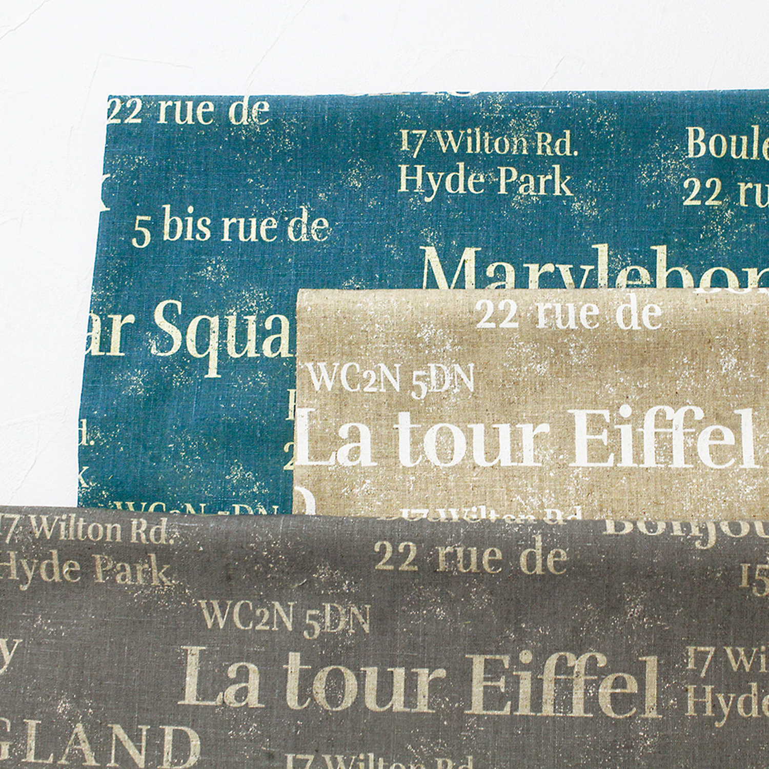 ■MAT5006CLR 綿麻キャンバス～英字～ 巾約138cm 原反約12m (巻)