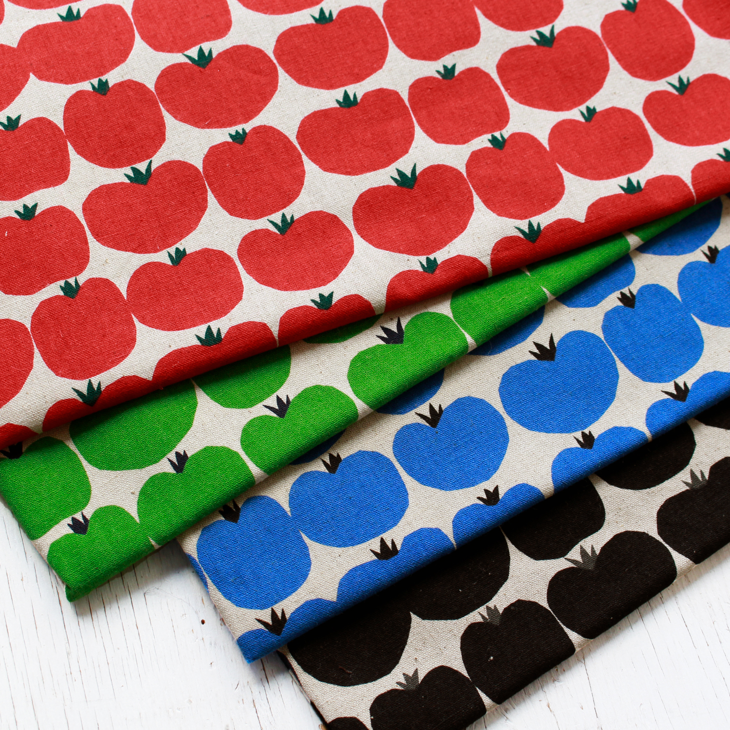 ■B850412R-1 Cotton linen canvas ~Tomato~ Width approx. 110cm, raw material approx. 12m (roll)