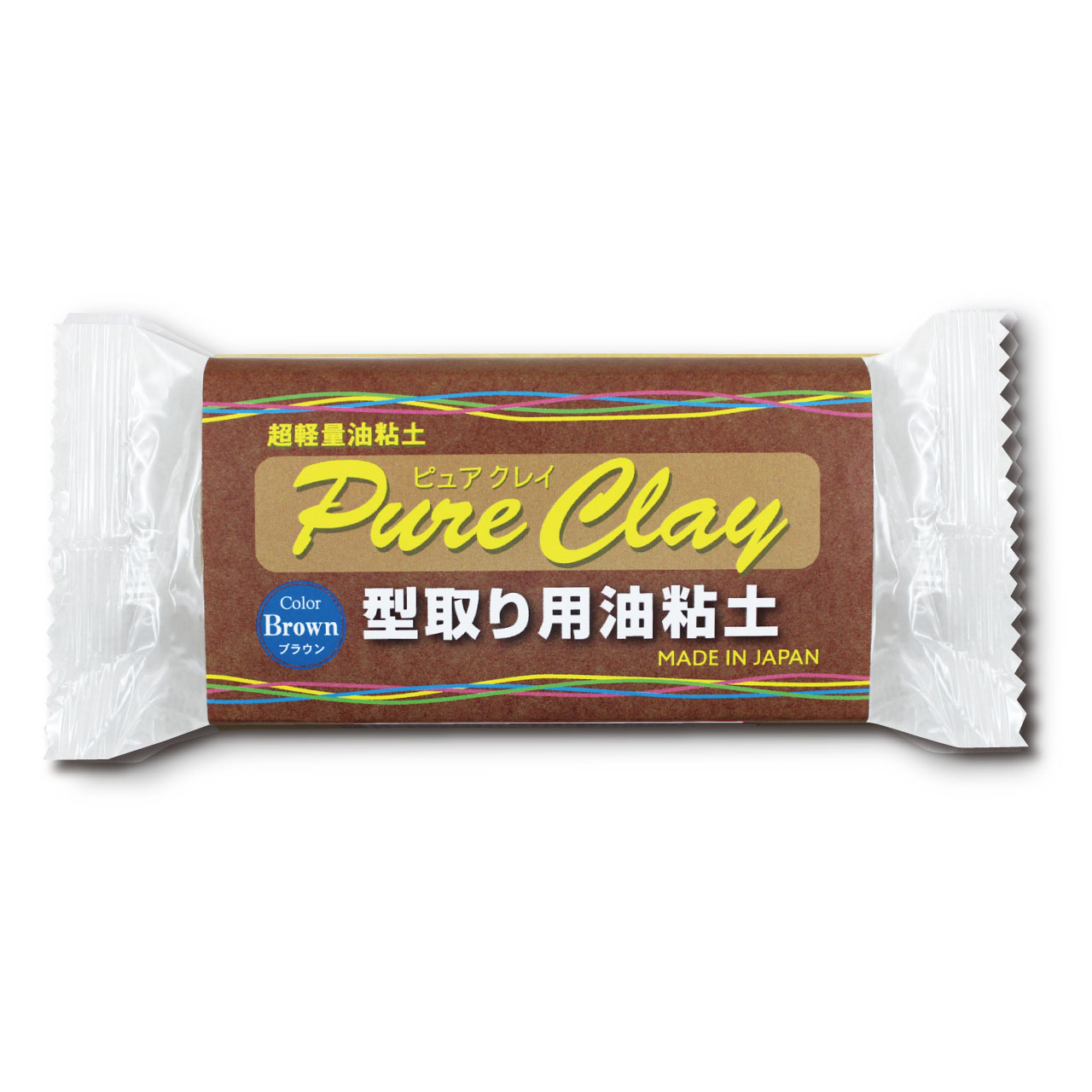 NKZ0867 Super lightweight oil-based clay ”Pure Clay” Brown 150g (pcs)
