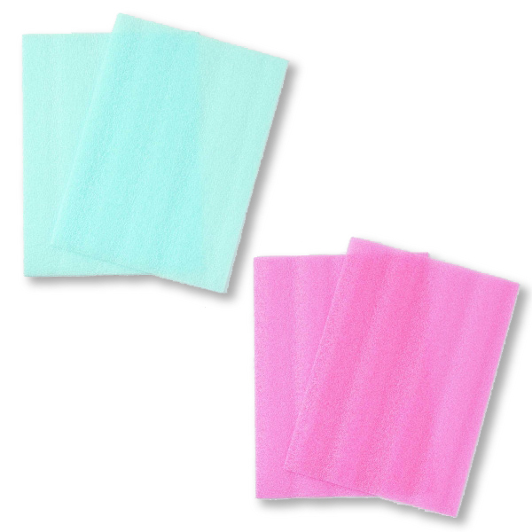 H441-037 Felting Color Mat Cover approx. 13.5 x 18.5cm pink/blue 2pcs each (pcs)