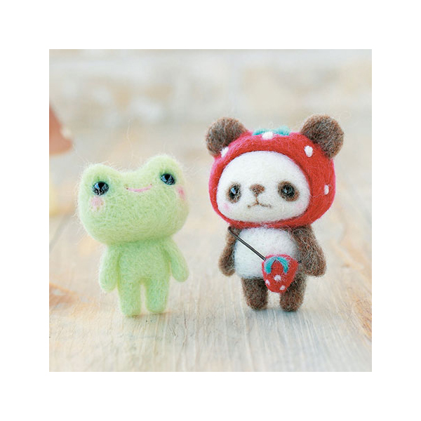 H441-308 Cute Panda & Frog Felt Kit (pcs)