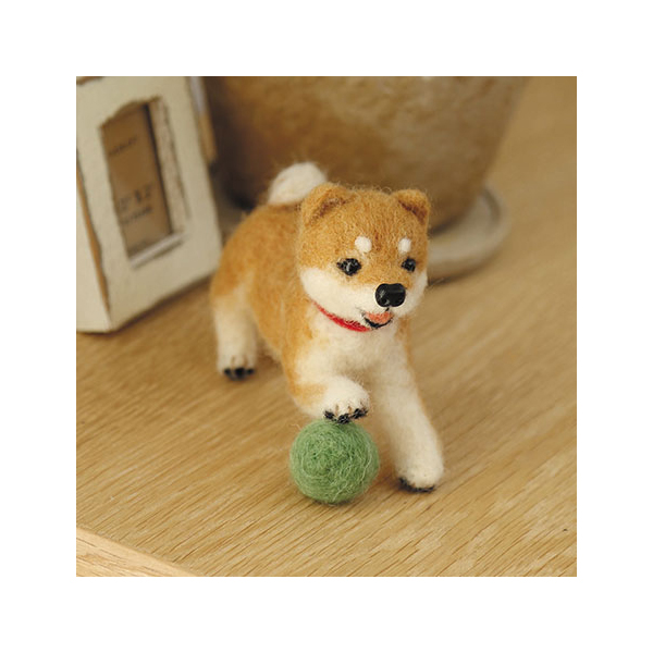 H441-361 Wool Felt Playful Shibainu/Shibaken Felt Kit (pcs)