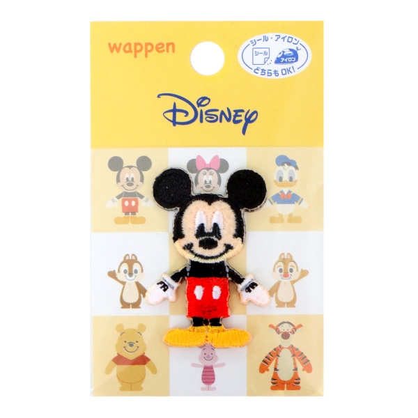 MY3802-MY464　パイオニア (C) Disney ミッキーマウス アイロン・シール両用ワッペン 　Patch (sheet)