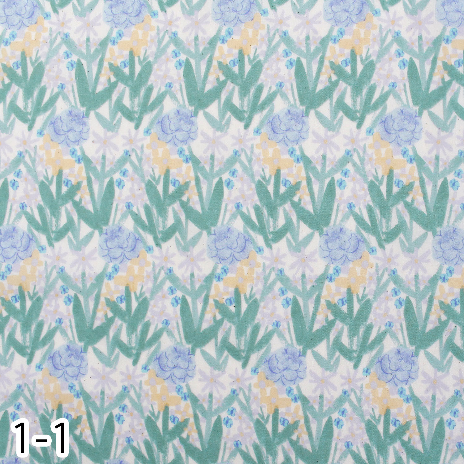 【WEB限定・原反特価】■B850411-1-1 花柄 ブロード プリント生地 原反特価 (巻)