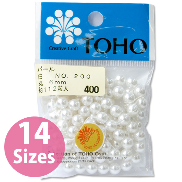 [Order upon demand, not returnable]TOHO Round Pearl white (pack)