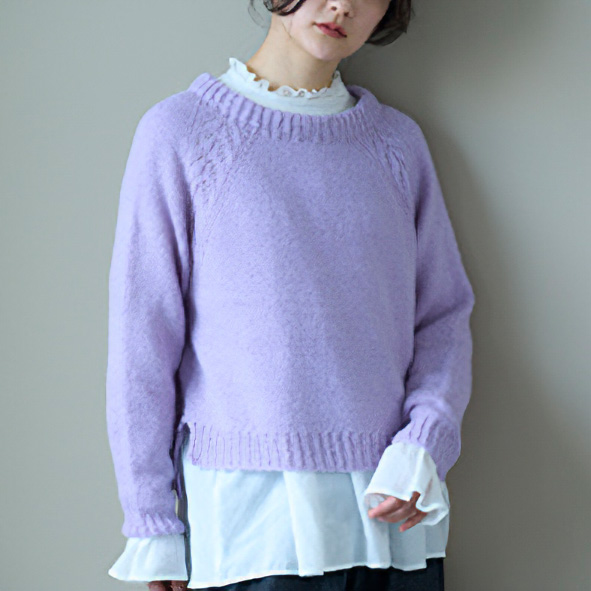 【受注会】REC30127 トップダウンのラグラン風プルオーバー  レシピ(枚)