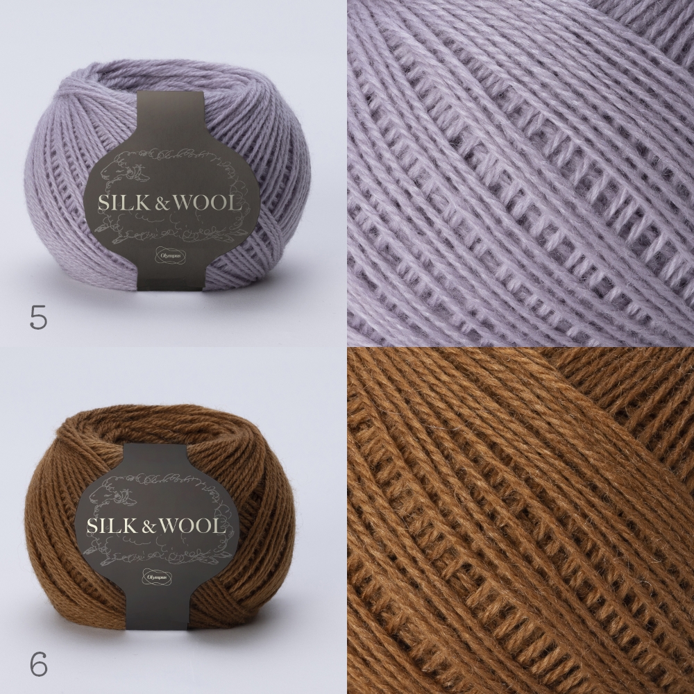 お取り寄せ・返品不可】OLY-SILKW SILK&WOOL 50g玉巻 同色6玉入